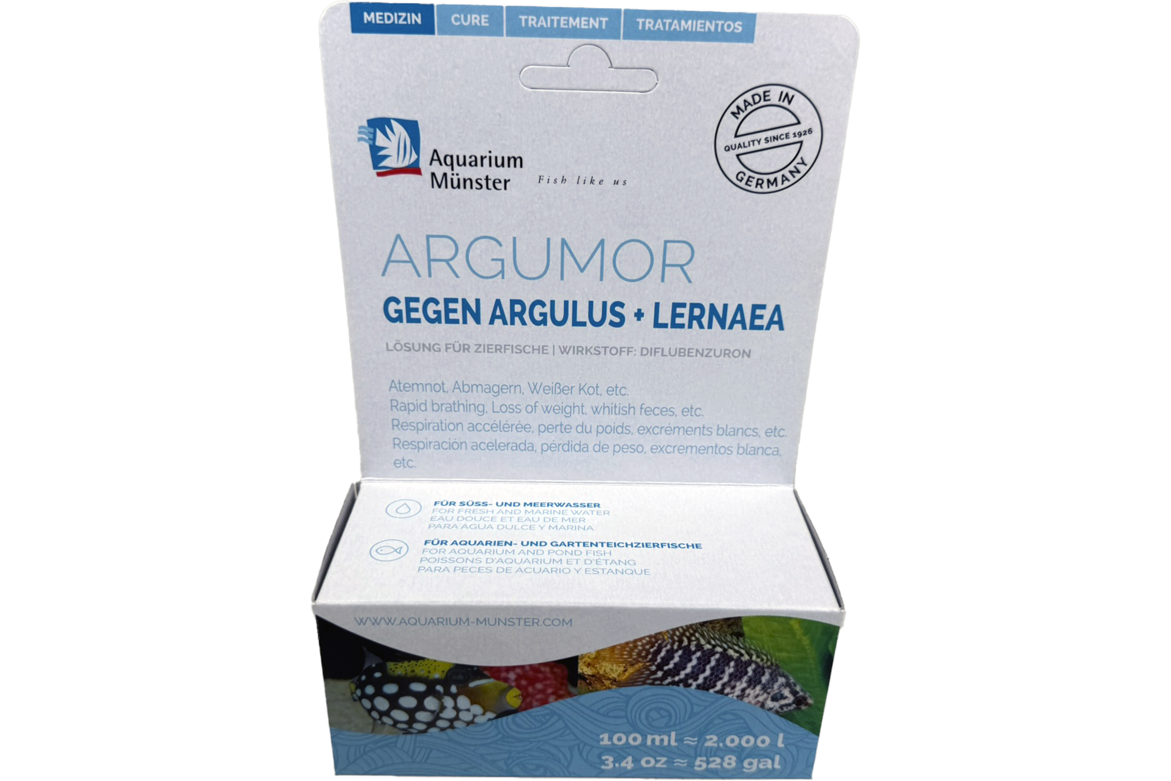 Packung ARGUMOR gegen Argulus und Lernaea (100 ml)